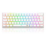 Teclado Gamer Redragon Anivia Branco Rgb Switch Marrom Abnt2