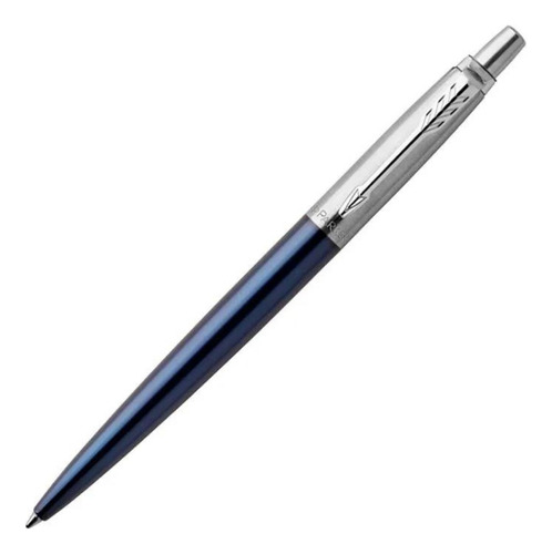 Boligrafo Jotter Royal Blue Chrome Colour Parker Acero