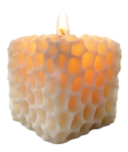 Molde Silicona Forma Cubo 3d De Abeja Para Hacer Velas