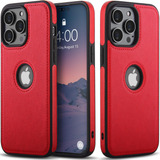 Funda Jaroie Para iPhone 14 Pro Max Cuero Red