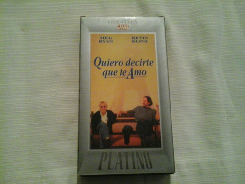 Pelicula: Quiero Decirte Qie Te Amo  (vhs)