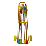 Juego De Croquet Con Carrito Completo Deporte + Calidad