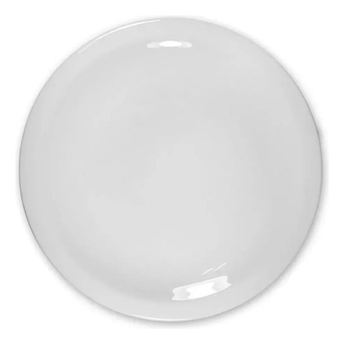 Set X6 Platos Playo 24cm Porcelana Blanca Schmidt