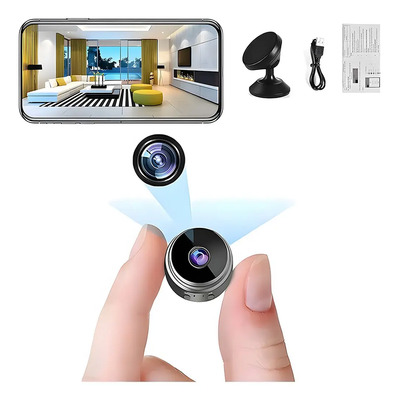Mini Cámara Espía WiFi Oculta 1080p HD Con Visión Nocturna y Detección Movimiento | Meses sin interés