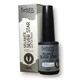 Top Coat Selante Beltrat Silver Star Glitter Prata 10ml Unha