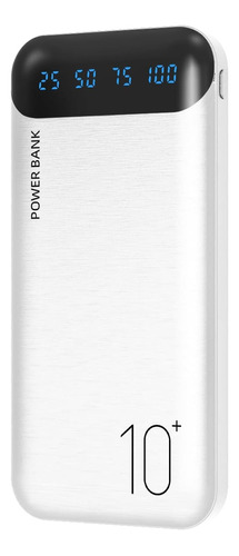 Batería Externa, Cargador Portátil 10,000mah, Usb C, 2,4 A