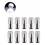 Foco 1034 3 Led's Con Estrobo Luz Luz Color Múltiple 10pcs