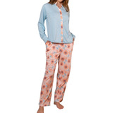 Pijama Algodón Estampado Flores Otoño/invierno 2024-2025