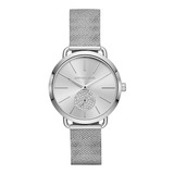 Reloj Mujer Michael Kors Mk3843 Cuarzo Pulso Plateado En