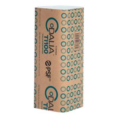 Dalia Toalla Interdoblada Blanca 2000 Hojas Biodegradable 20 Packs | MercadoLibre