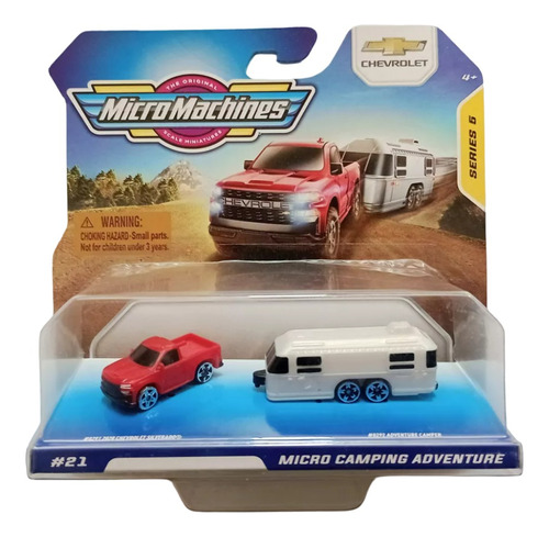 Camioneta Chevrolet Silverado Vehículo Camper Micromachines