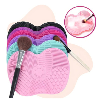 Tapete Limpiador De Brochas Silicona Fiusha Con Ventosas 15.5x12cm | MercadoLibre
