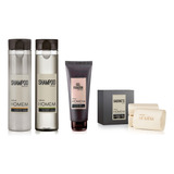 Set Natura Homem Rutina Rostro Y Cabello Premium