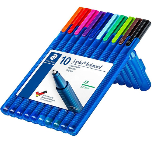 Caneta Esferografica Triplus Xb 10 Cores Staedtler