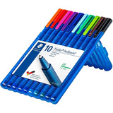 Caneta Esferografica Triplus Xb 10 Cores Staedtler