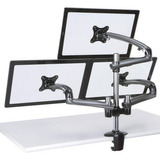 Soporte De 3 Monitores Cotytech Clamp Base - Gris Oscuro.