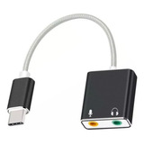 Tarjeta De Sonido7.1 Conector Usb C Audio Y Micrófono 3.5mm