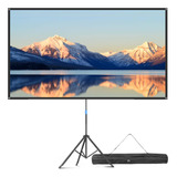 Projector Screen With Stand, 80 Inch Portable Projector Scre