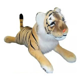 Tigre Real Blanco O Marron De Peluche 80 Cm Phi Phi Toys Mca