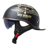 Casco Retro Cruiser Chopper,casco Moto Abierto Para Hombre