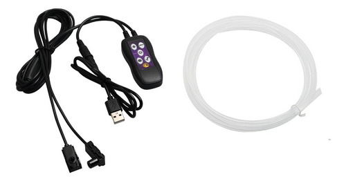 Luz De Ambiente Led De Automóvil Usb Cambia De Color