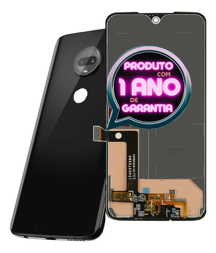 Tela Display Lcd Para Moto G7 Xt1962 + Tampa + Lente Câmera!