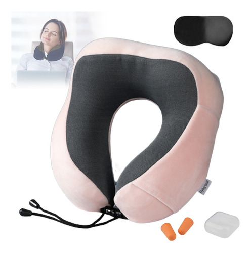 Almohada De Viaje 100% Espuma Viscoelástica Cuello