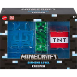 Minecraft Diamond Level Creeper Con Tnt Figura Coleccionable