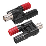 Conector Bnc Hembra A Conector Doble Tipo Banana, 2 Piezas,