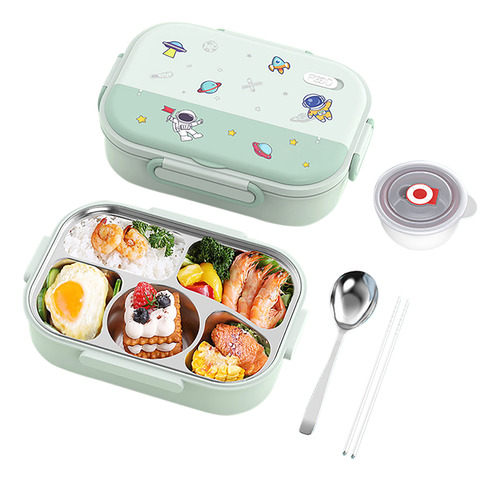 Recipiente Para Porciones Bento-box De 1550 Ml, Apto Para Mi