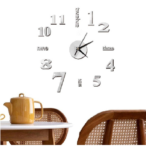 Reloj De Pared 3d Diseño Moderno Tamaño Grande