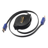 3 Cables Retráctiles Portátiles V1.4, 1080p, Adaptador 3d
