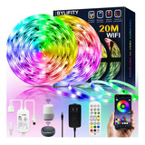 Tiras De Luz Led 20m Bluetooth App Control Rgb Música Luces