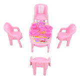 Cadeiras De Mesa Em Miniatura Dollhouse Dining 1:16 Safe Pla