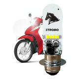 Led Lampada H4 Moto Biz Pop Bros Neo 6500k Cavalinho Strobo