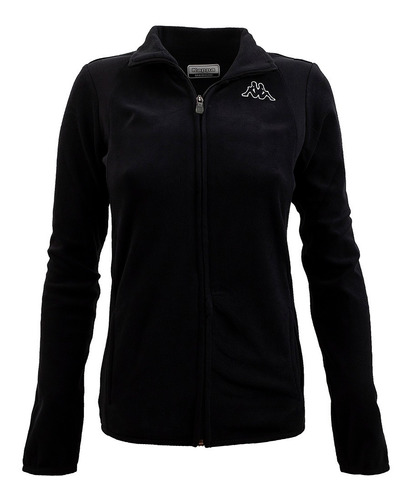 Campera Kappa Micro Polar Mujer Original Negro