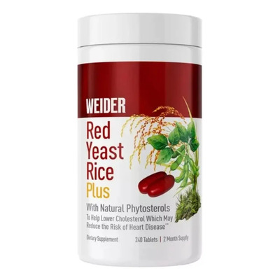 Weider Arroz de Levadura Roja 1200mg Tabletas para Colesterol 240und | MercadoLibre