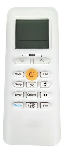 Control Remoto Para Aire Acondicionado Midea Rg70