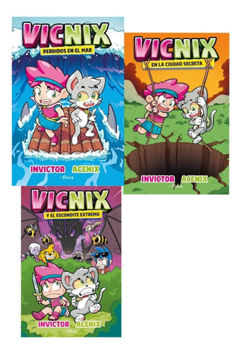 Vicnix Perdidos+vicnix Ciudad Secreta+vicnix Escondite+envio