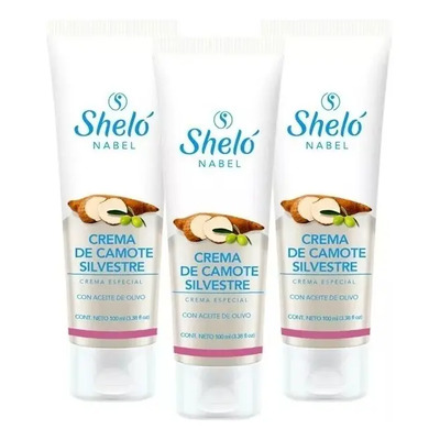 Pack 3 Crema De Camote Silvestre Shelo Nabel 100g C\u002Fu | Envío gratis