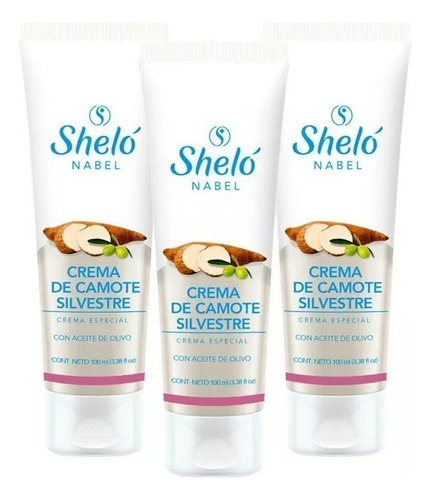  Pack 3 Crema De Camote Silvestre Shelo Nabel 100g C/u