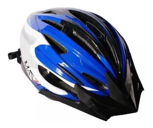 Casco Ciclismo Bicicleta Mazzi Mtb Hb25 Negro Azul