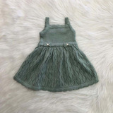 Vestido Maia Bebê Tricô Maternidade Infantil Menina