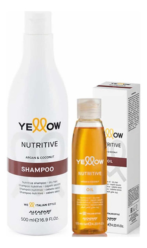  Kit Yellow Argan & Cocomut Shampoo + Oil