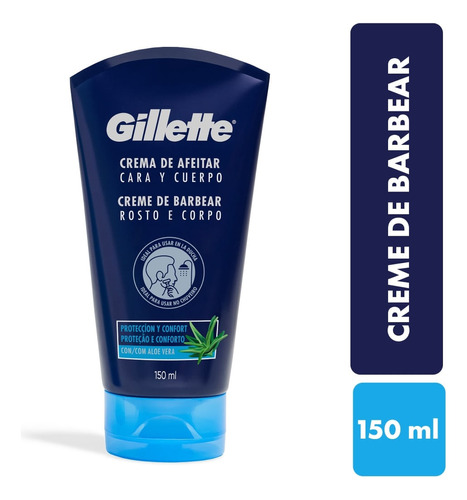 Crema Afeitar Gillette Cara Y Cuerpo X 150ml