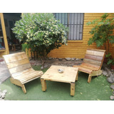 Juego De Terraza Fabricado Con Madera De Pallet. 