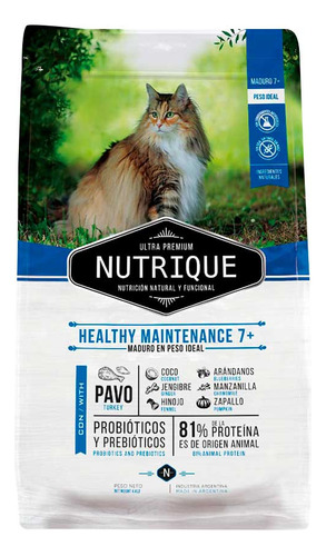 Nutrique Gato Adulto 7+ Healthy Maintenance X 7.5 Kg