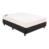 Colchon Taurus Espuma Sin Pillow + Box Uni Economico Chocola