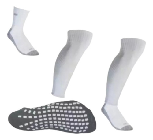 Combo Medias Futbol Antideslizantes + Pantorrillera Sox 