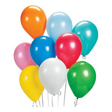 Pack 50 Globos Látex Liso Colores 23cm R9 Fiesta Decoración